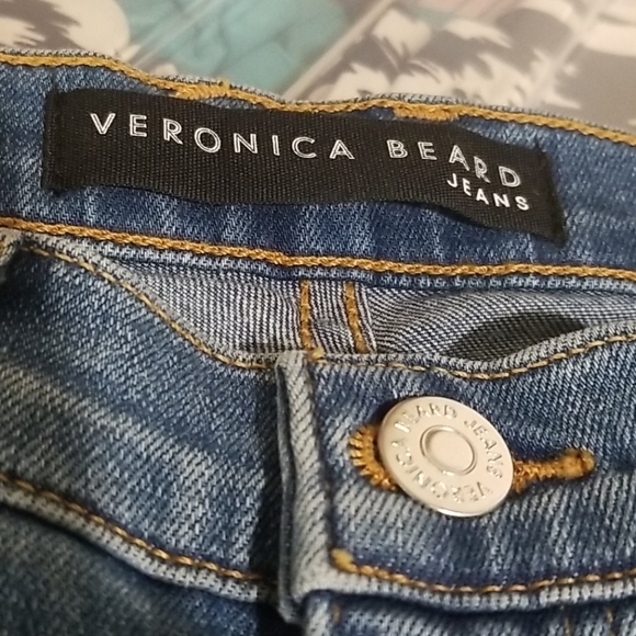 💕VERONICA BEARD💕 Carolyn High-Rise Baby Boot Jeans ~ Pacific Blue 26 NWT - Picture 11 of 14
